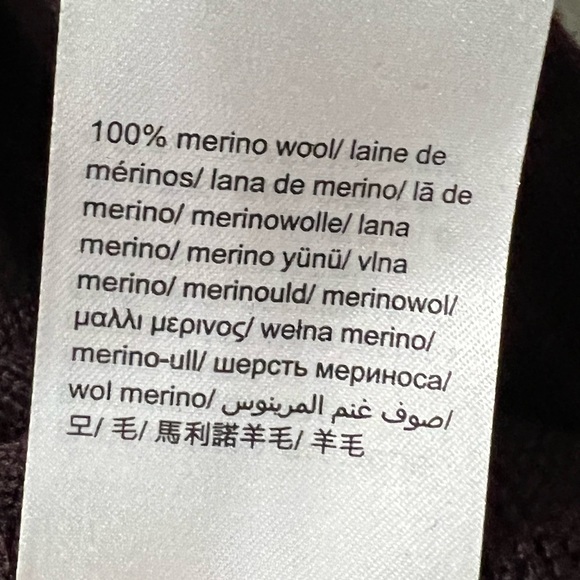 NWT Men’s Size M Maroon Calvin Klein Merino Wool Sweater - Picture 3 of 8